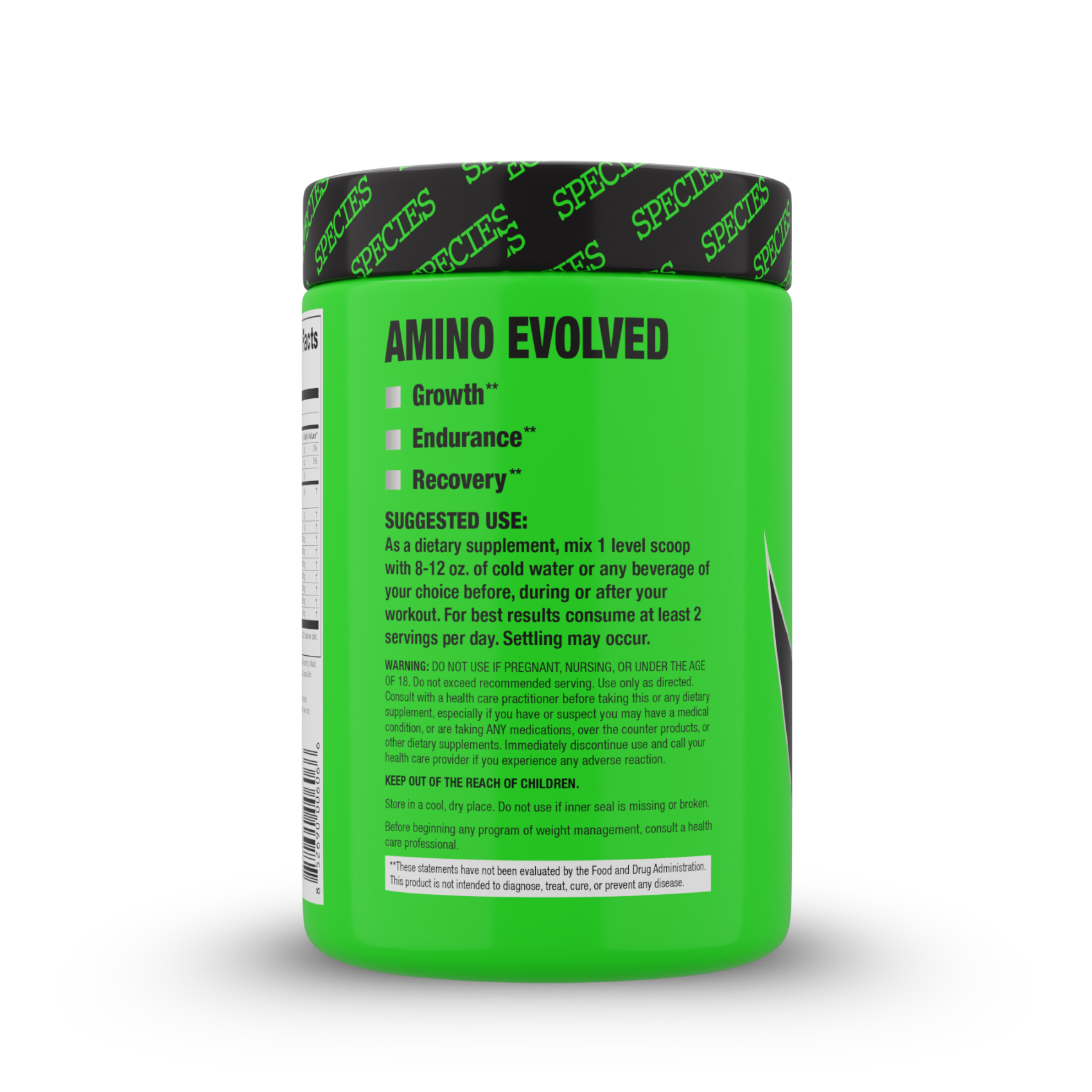 Amino Evolved Lemon Iced Tea - Side