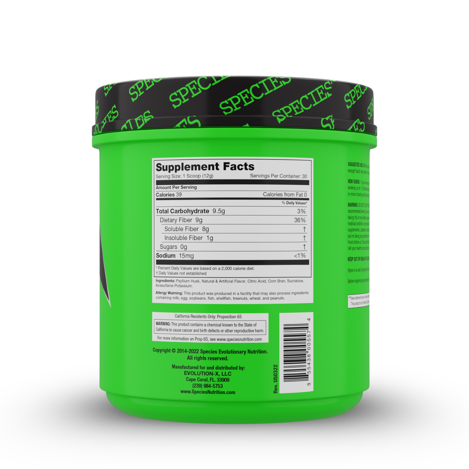 Fiberlyze Fruit Punch - Back