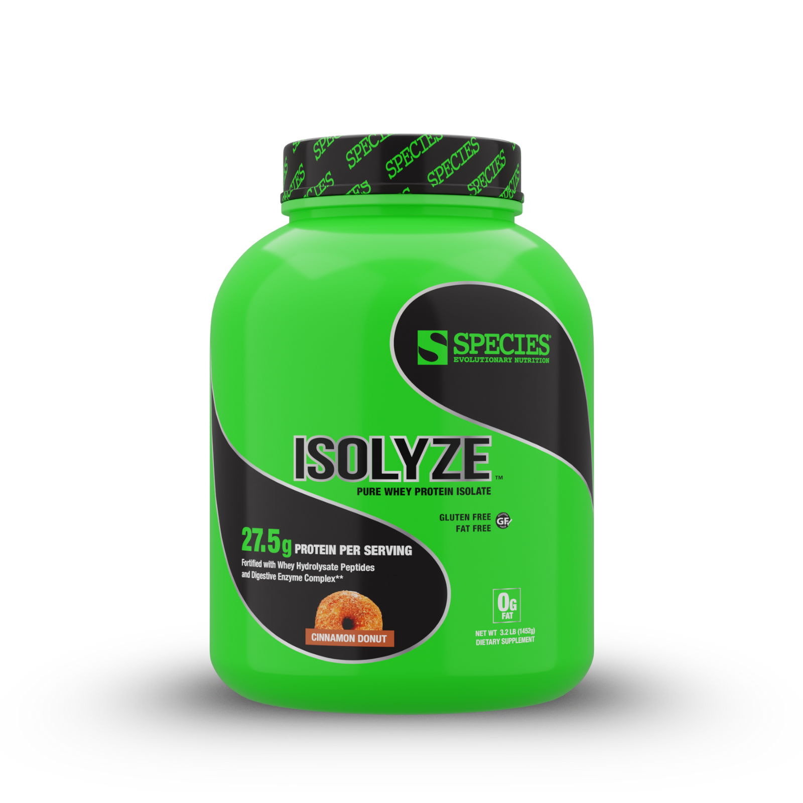 Isolyze 44 Serve Cinnamon Donut - Front