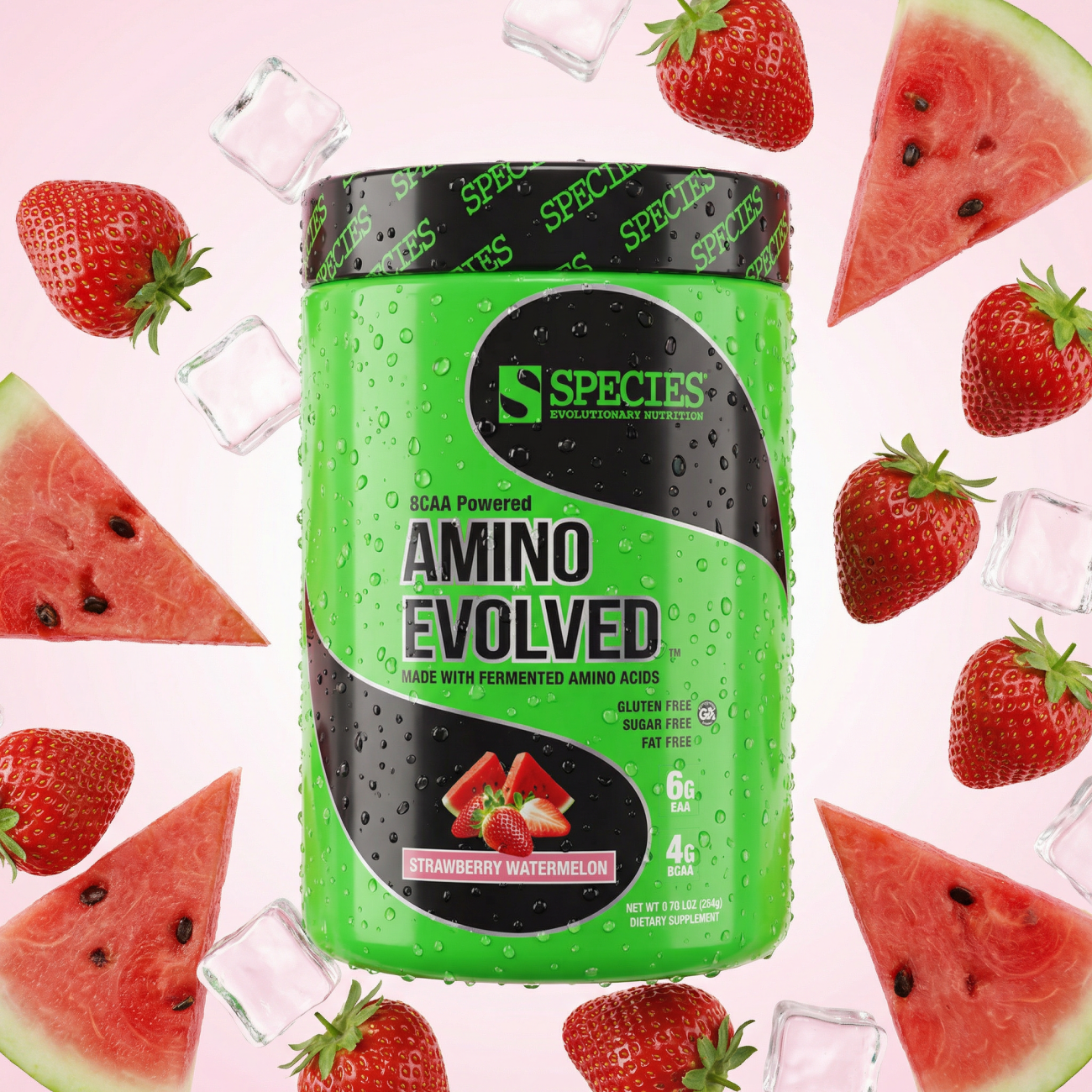 Amino Evolved Strawberry Watermelon - Hero Dark
