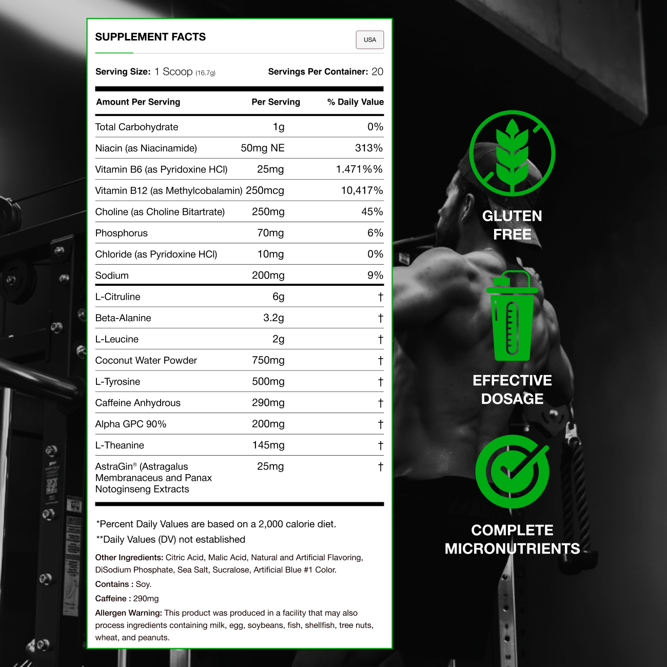 Stimulyze Max Cotton Candy - Supplement Facts