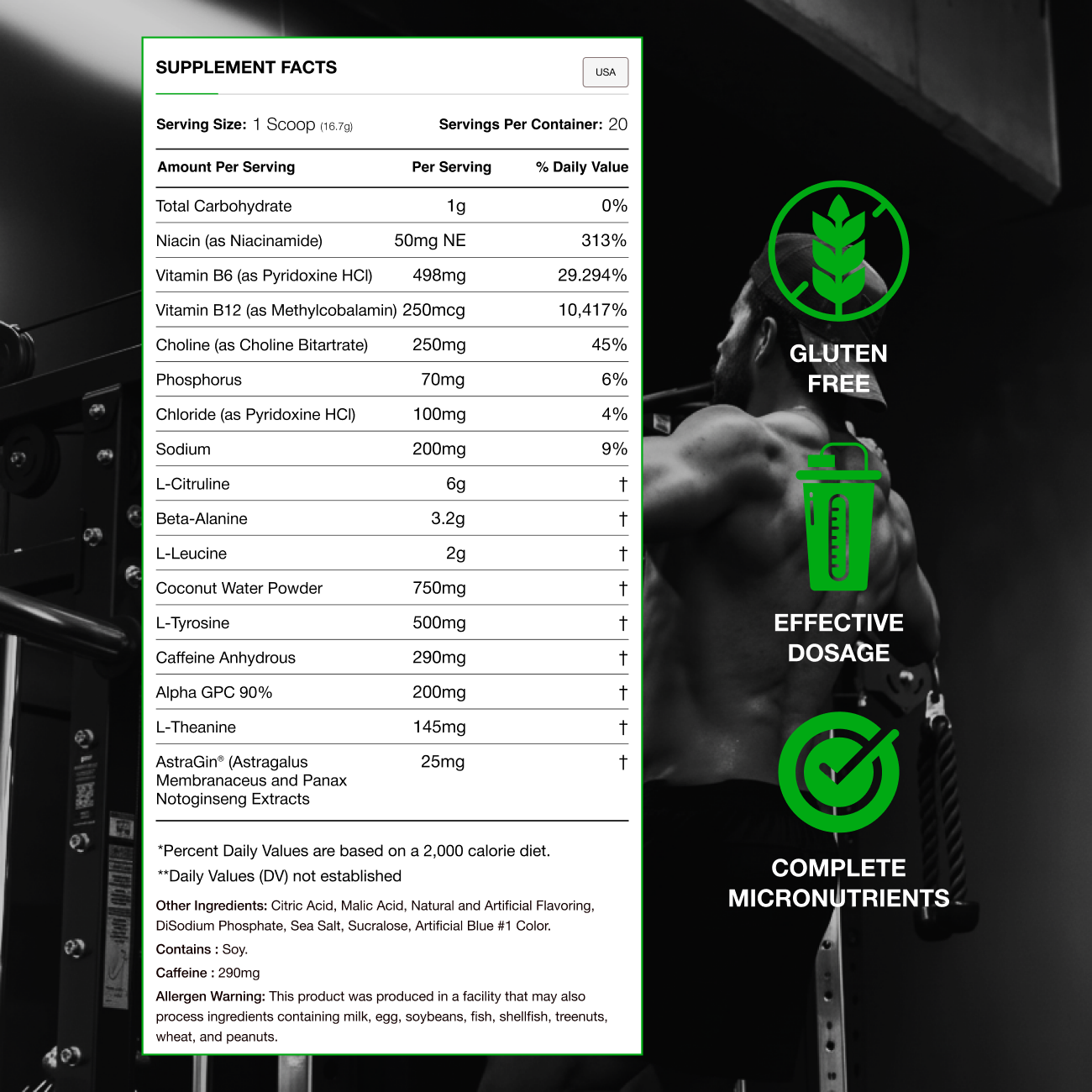 Stimulyze Max Wild Berry - Supplement Facts