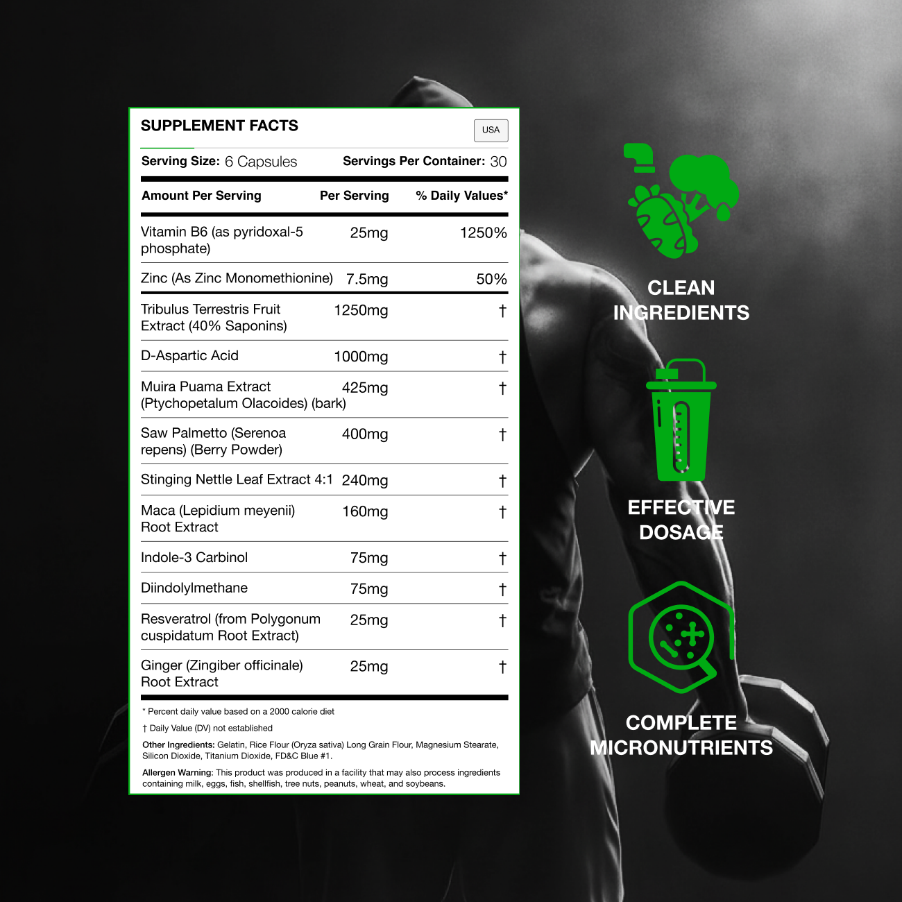 Testolyze - Supplement Facts